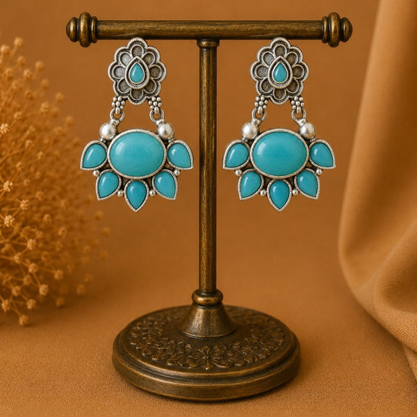 Firoza Noor Brass Earrings