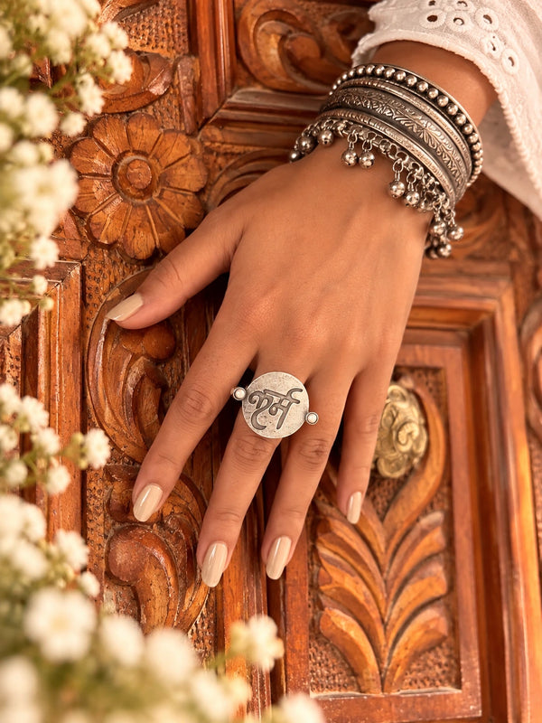 Oxidized Silver Ring