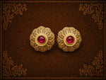 Gulnaar Traditional Floral Stud Earrings
