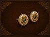 Zariya Pearl Green Stud Earrings