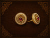 Ruhani Pearl Ruby Stud Earrings