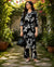 Onyx Abstract Printed Cotton Cord Set