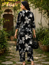 Onyx Abstract Printed Cotton Cord Set