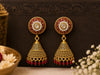 Meher Ruby Pearl Jhumka Earrings
