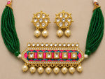 Panna Rangrez Kundan Necklace Set