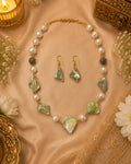 Abeer Pearl Stone Necklace Set