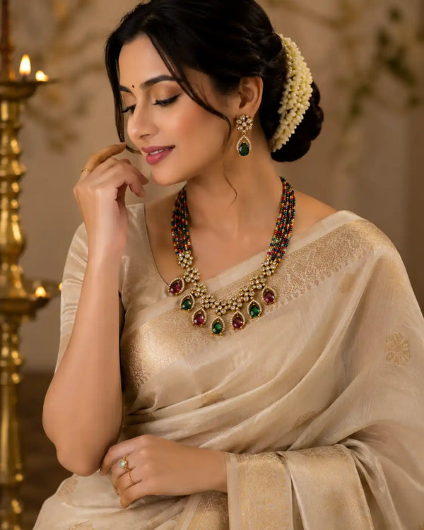 Rangrez Floral Statement Necklace Set