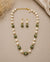 Zareen Pearl & Emerald Bead Necklace Set