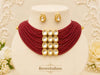 Raktima Kundan Beaded Necklace Set