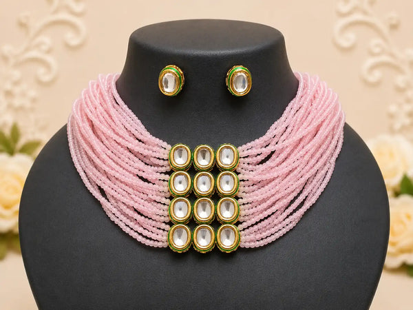 Gulnaar Kundan Beaded Necklace Set