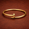 Sculptural Gold Nail Bangle