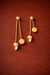 Antique Coin Charm Pearl Drop Earrings