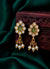 Elora Emerald Pearl Drop Earrings