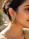 Noorvati Pearl Kundan Jhumka Earrings