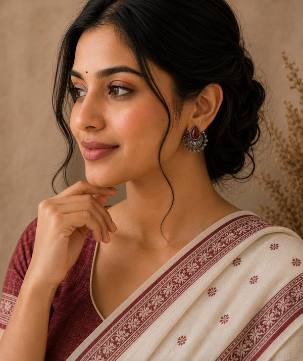 Laal Noor Brass Earrings