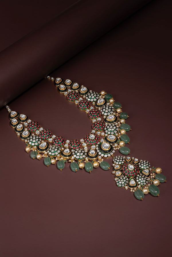 Kundan polki maharani set