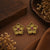 Antique Gold Floral Stud Earrings