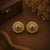 Royal Sunburst Antique Gold Stud Earrings