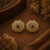 Blossom Antique Gold Floral Stud Earrings
