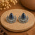 Royal Eclipse Oxidised Brass Earrings