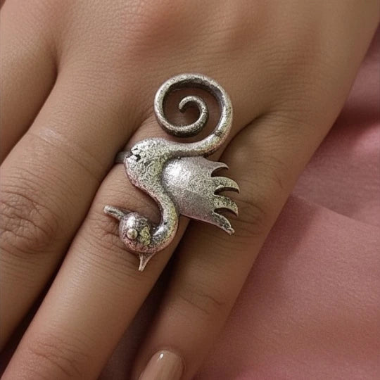 Guardian Serpent Spiral Ring