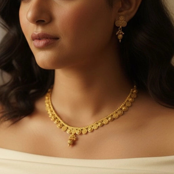 Ornate Coin-Detail Necklace
