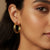 Triple-Layer Gold Brass Hoops