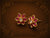 Ruby Blossom Floral Stud Earrings – Gold Finish