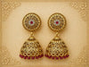 Rajnidhi Ruby Jhumka Earrings
