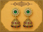 Meher Gul Floral Jhumka Earrings