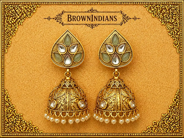 Noor Mahal Jhumka Earrings