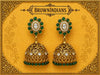 Zareen Emerald Jhumka Earrings