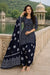 Midnight Navy Cotton Printed Patiala Suit Set with Dupatta