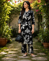 Onyx Abstract Printed Cotton Cord Set