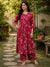 Fuchsia Floral Printed Cotton Cord Set