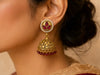Ruhanika Ruby Jhumka Earrings
