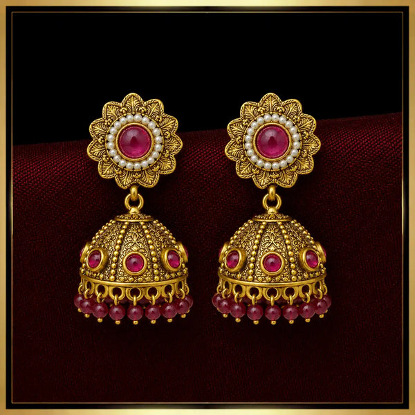 Gulnaar Royal Dome Jhumka Earrings