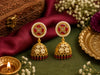 Zarmina Ruby Dome Jhumka Earrings