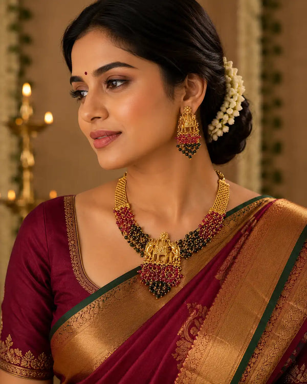 Maharani Gajra Heritage Necklace Set