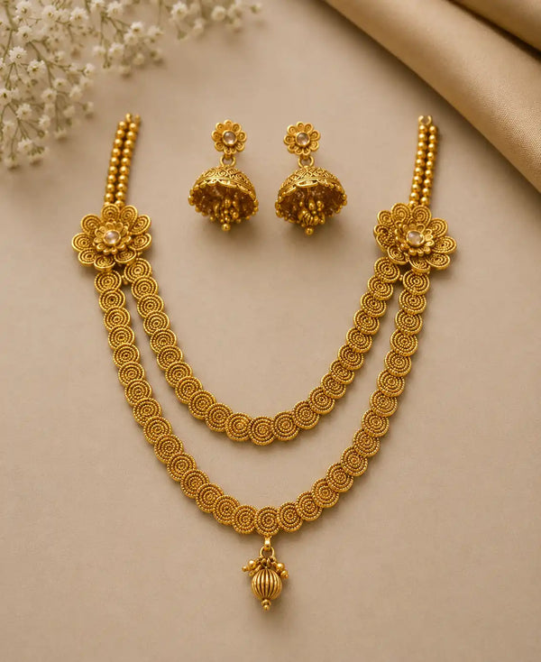 Swarnika Dual Layer Necklace Set