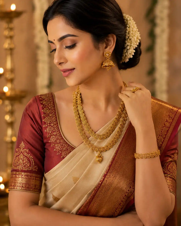 Swarnika Dual Layer Necklace Set