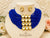 Neelam Kundan Beaded Necklace Set