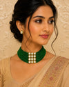 Harit Kundan Beaded Necklace Set