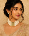 Moti Kundan Beaded Necklace Set