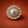 Golden Glow Kundan Statement Ring