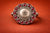 Crimson Medallion Oxidized Statement Ring
