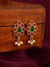 Gulnaar Ruby Emerald Drop Earrings