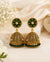 Zareen Emerald Jhumka Earrings