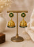 Eira Emerald Pearl Jhumka Earrings