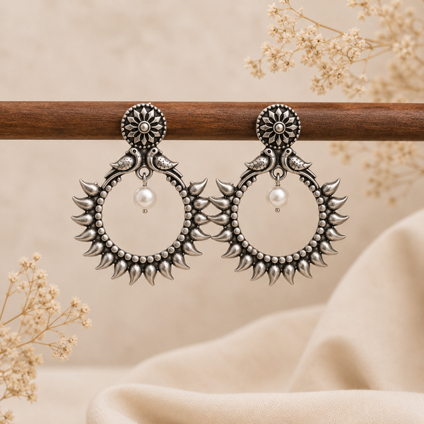 Noor Silver Brass Earrings Gift Hamper